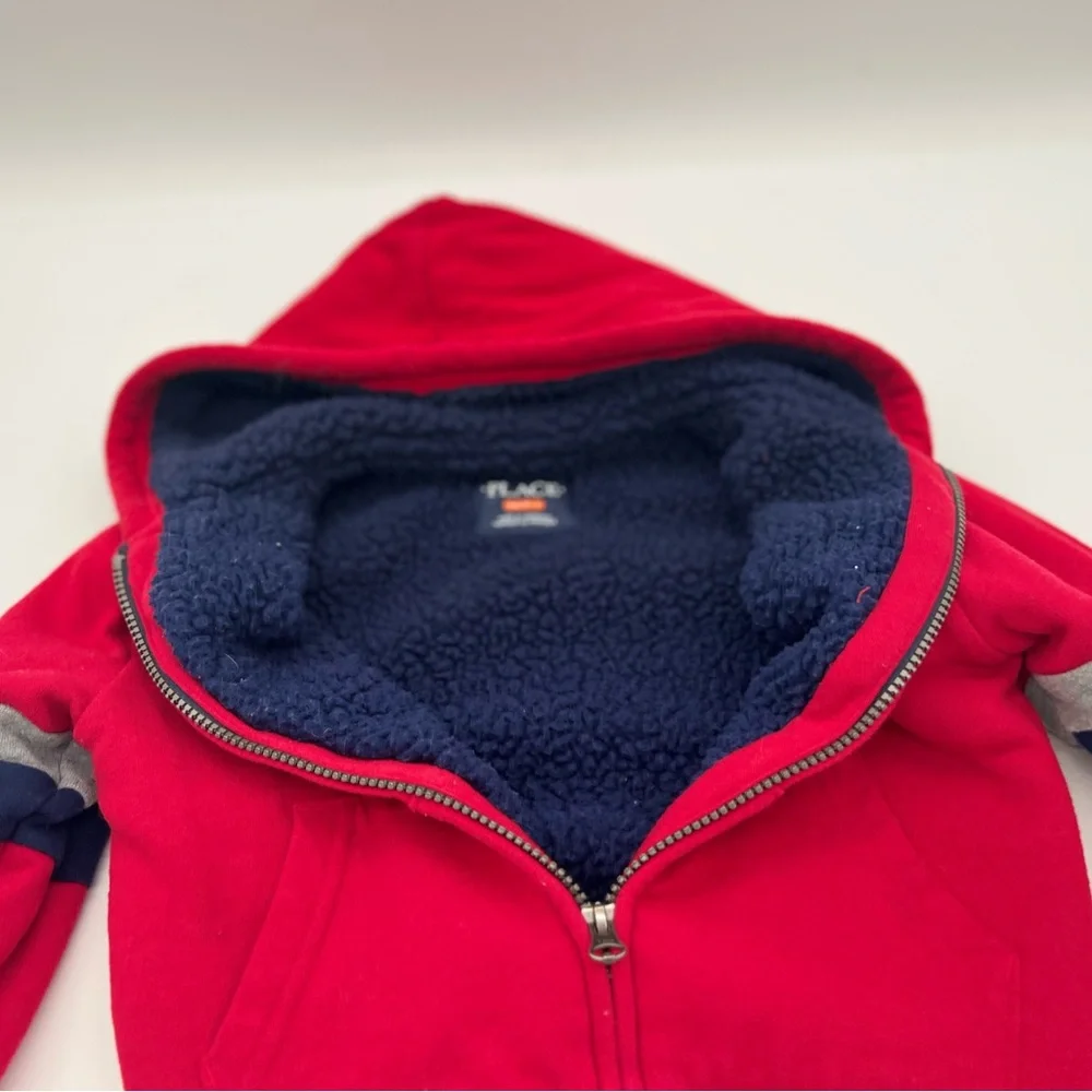 The Children’s Place Boys Red XS Sz 4 Hooded Warm Winter Jacket